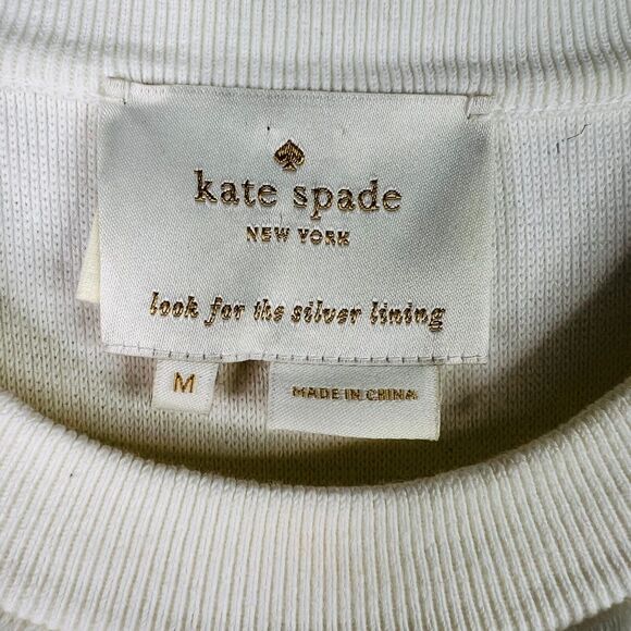 Kate Spade New York Size M Fringe Fit &‎ Flare Sweater Sleeveless Dress Ivory - Picture 5 of 7